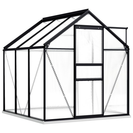 Szklarnia ogrodowa z aluminium Botanika 190x190 cm antracytowa