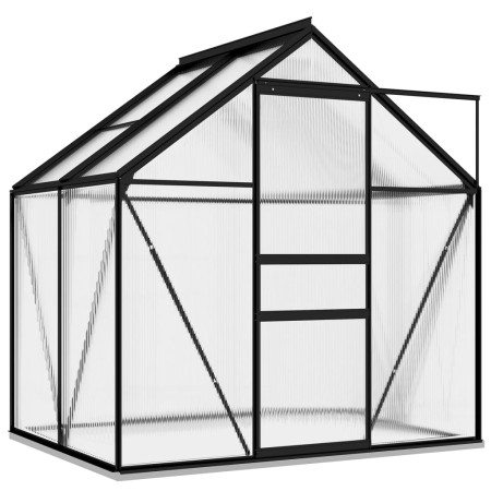 Szklarnia ogrodowa z aluminium Botanika 190x130 cm antracytowa